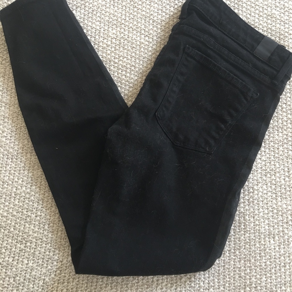 Vince. Dylan black painted stripe pants