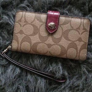 Coach Phone Wallet Wristlet