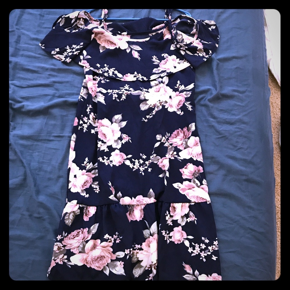 Off shoulder floral dress