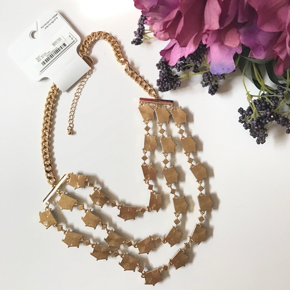 Sale Charming C. gold chain&gray pentagon necklace - Picture 5 of 7