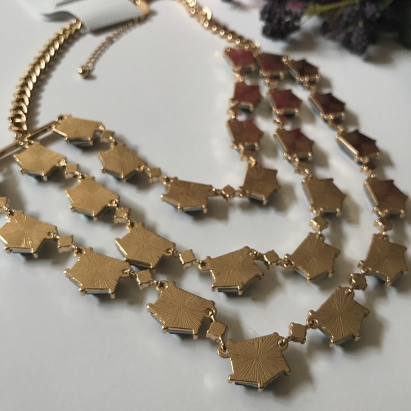 Sale Charming C. gold chain&gray pentagon necklace - Picture 6 of 7