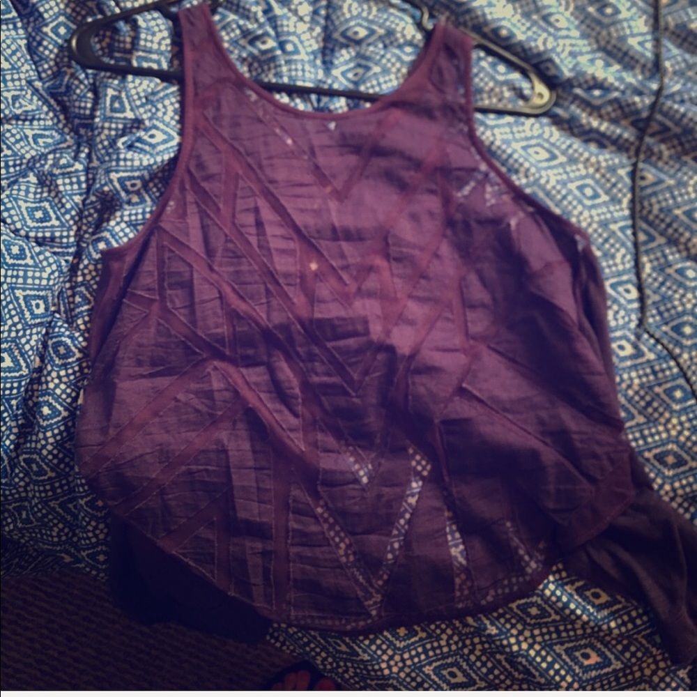 Free People ginger cut out tank