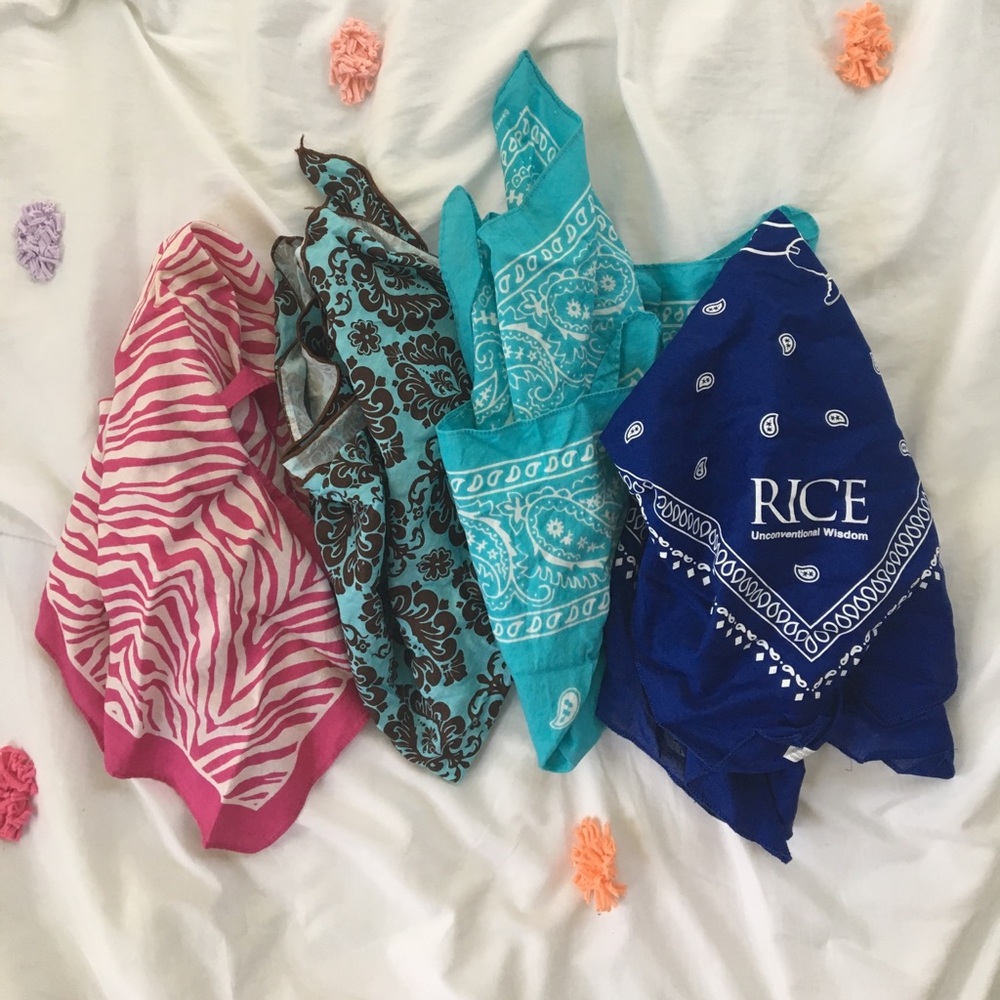 Lot of Four Bandanas