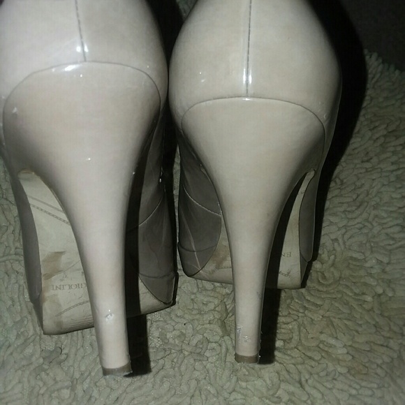Enzo Angiolini /tan peep toe pumps - Picture 2 of 4