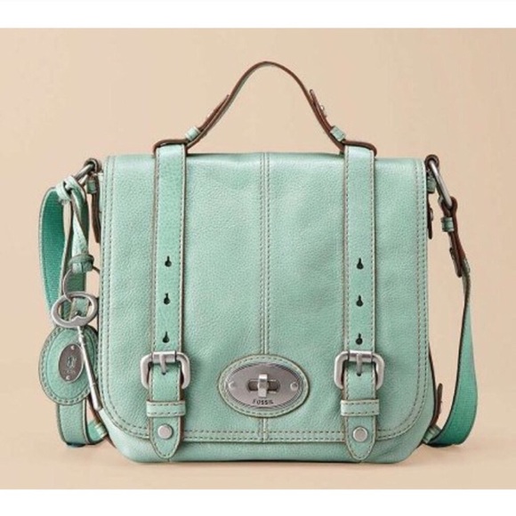 Fossil Handbags - Fossil Mint Green Maddox Mackenna Cross Body