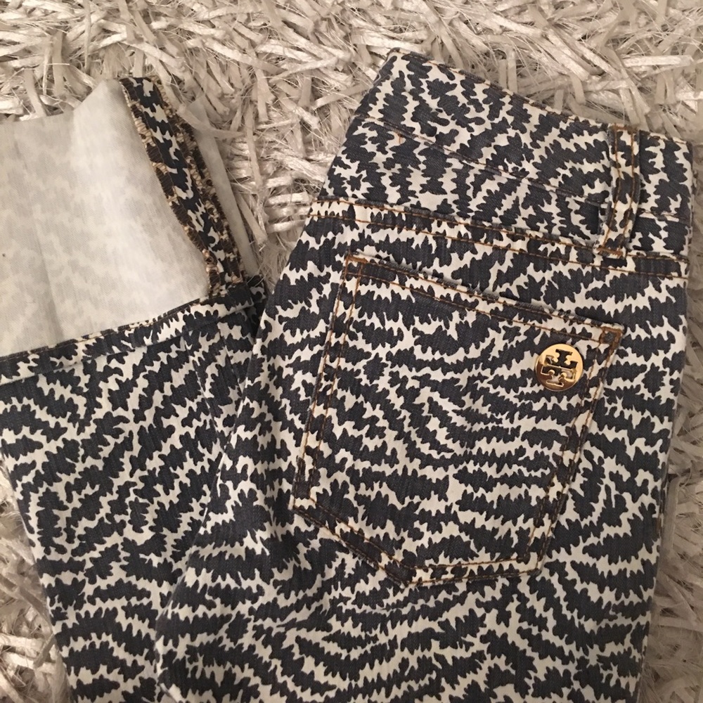 Tory Burch printed Jeans size 24 👖