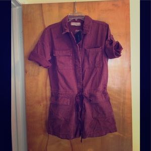 Maroon Romper new size L