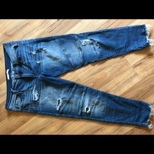 KanCan distressed Moto jean