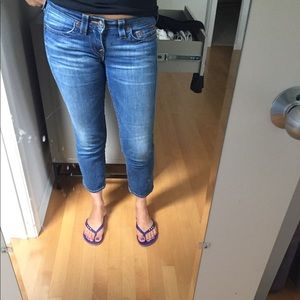 True Religion cropped jeans in size 28