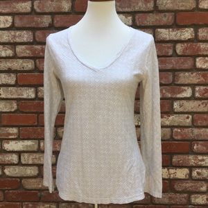 !SOLD! Patagonia Cream Floral Long Sleeve Top