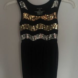 Gold Ombré Black Girls Dress