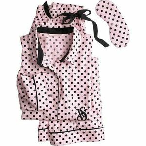 Cute thin flannel PJ's - no sleeping mask