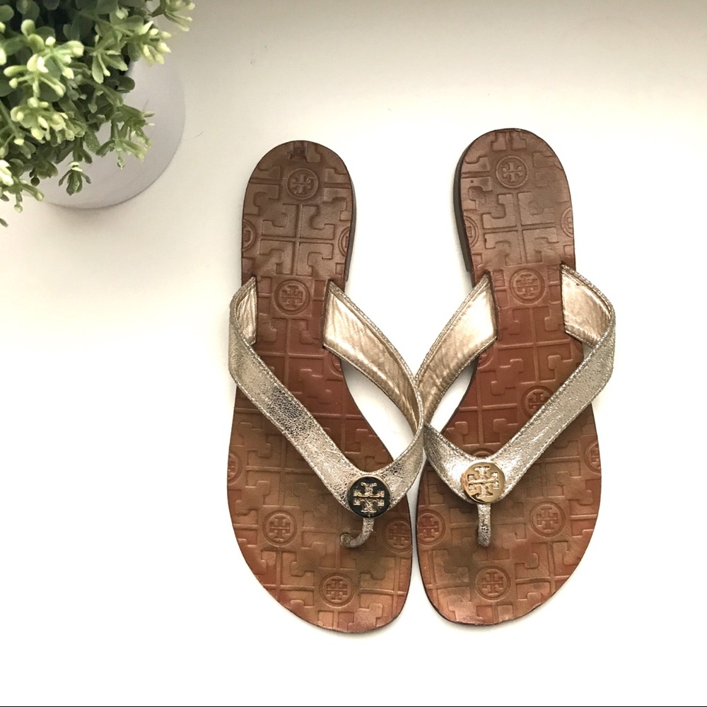 Tory Burch Gold Sandals