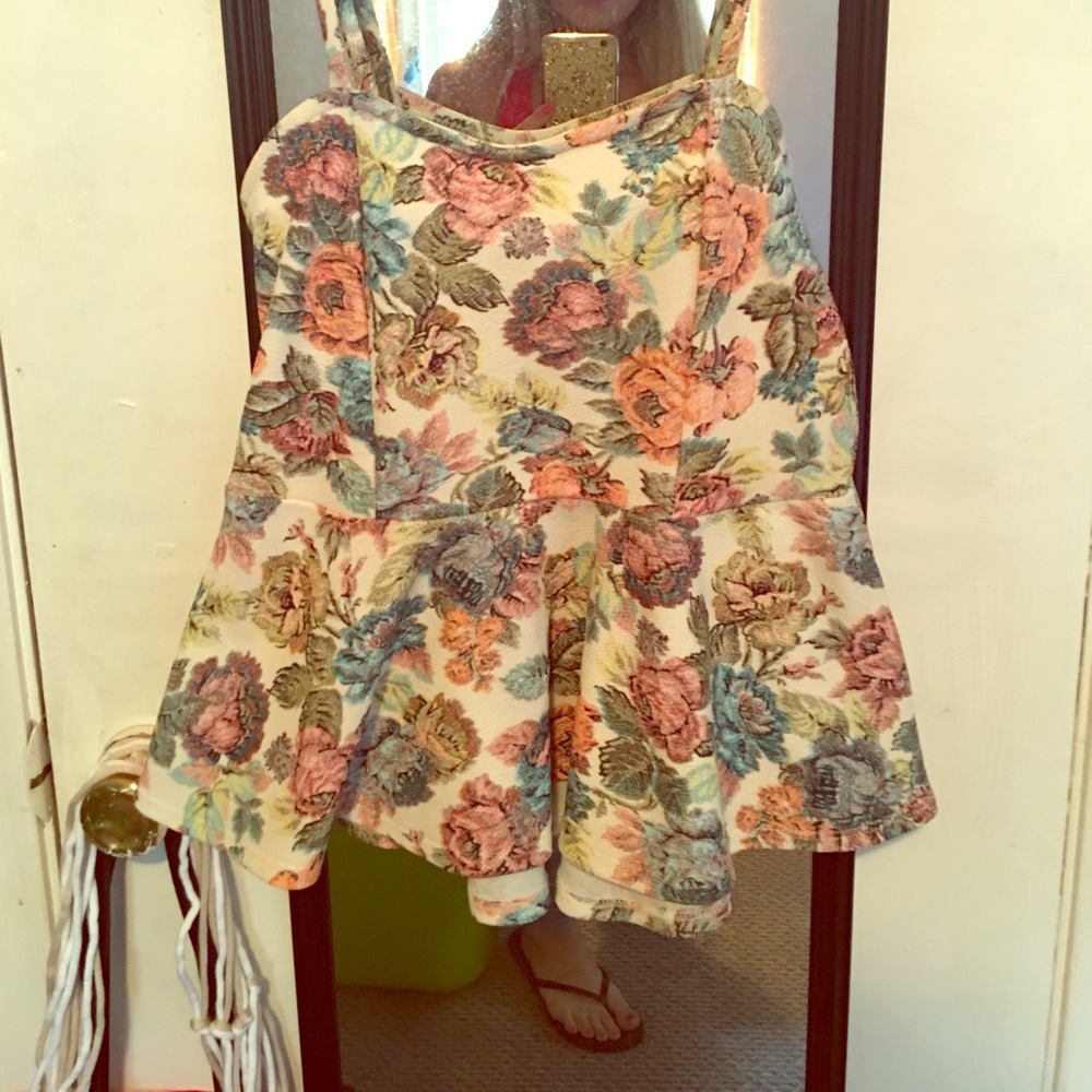 Painted Threads peplum tank