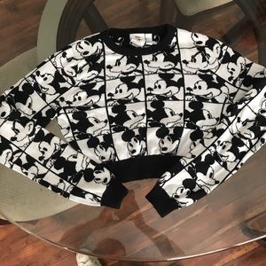 Mickey Mouse crop top sweater