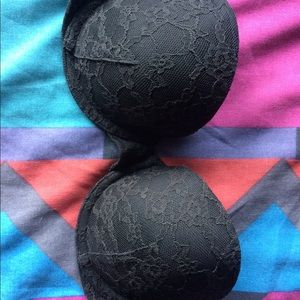 Victoria's Secret strapless push up bra black