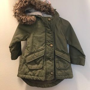 Old navy Removeable Faux Fur Coat