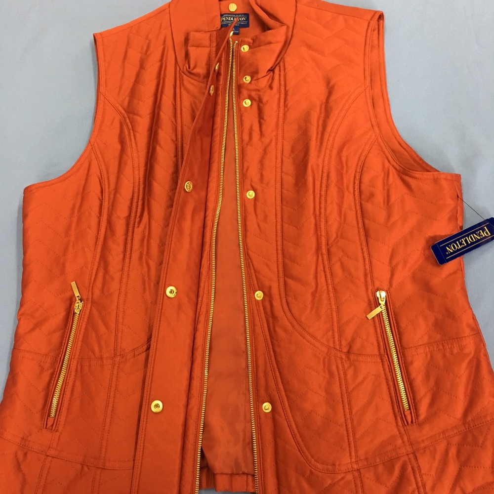 Pendleton satin riding vest