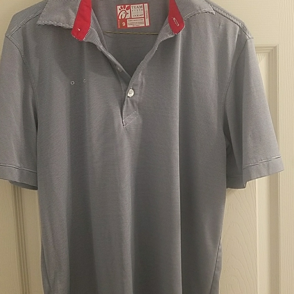 Chick-Fil-A Polo and Button