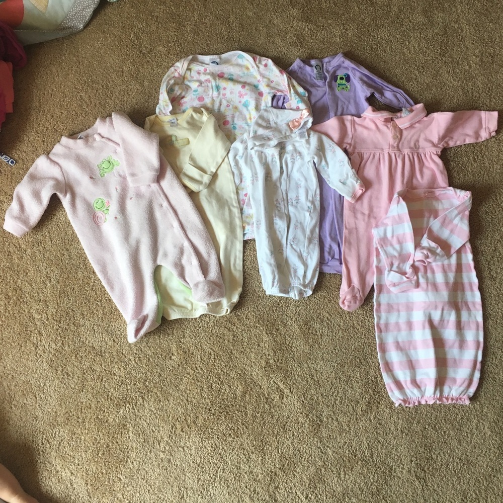 0-3 baby girl pjs