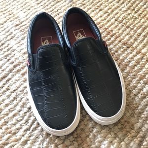 Vans leather like lizard embossed sneakers