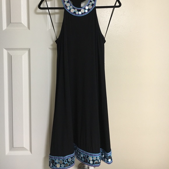 T Strap Back INC Dress with Mirror Trim - Picture 2 of 6