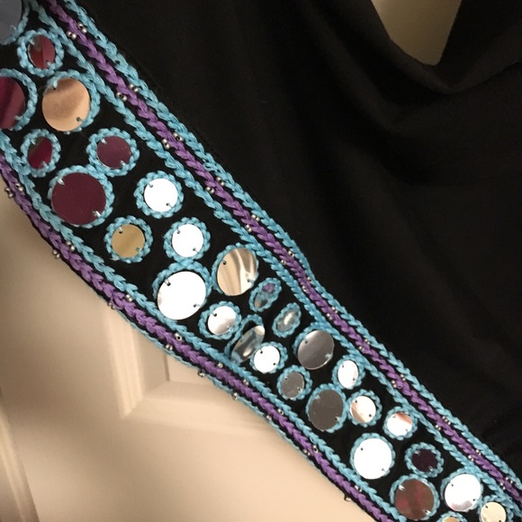 T Strap Back INC Dress with Mirror Trim - Picture 4 of 6