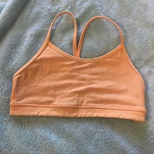 Orange lululemon sports bra