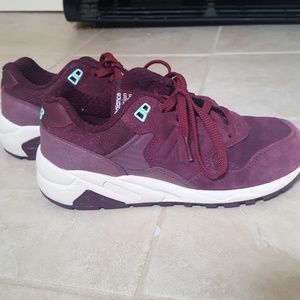 Maroon sneakers