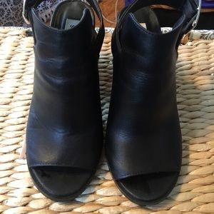 Steve Madden open toe booties