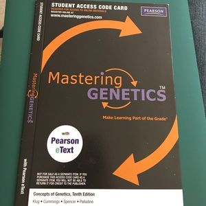 Mastering Genetics Access Code 10th edition