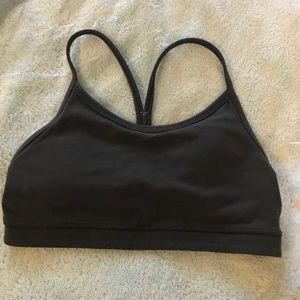 Charcoal gray lululemon sports bra