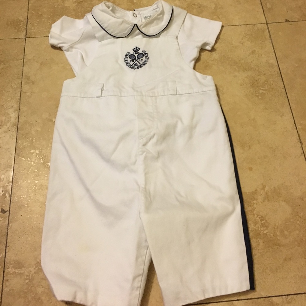 Ralph Lauren cotton overallss set