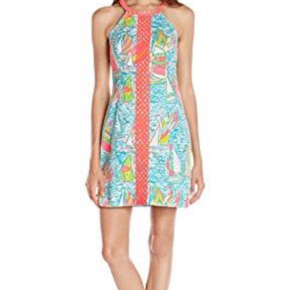 Halter Lilly halter dress with boats ⛵️
