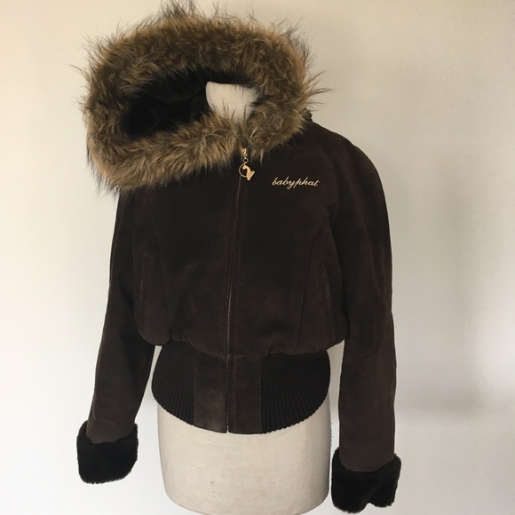 baby phat suede coat