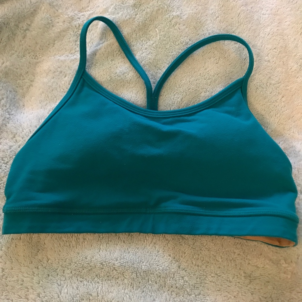 Teal lululemon sports bra