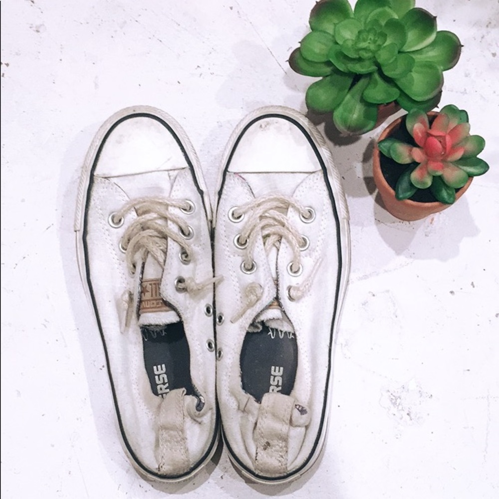 Converse Shore white/cream with rope laces