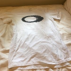 A white Oakley t shirt