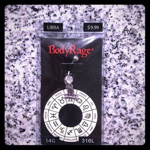 BodyRage Libra Scales 14g Navel Jewelry NWT