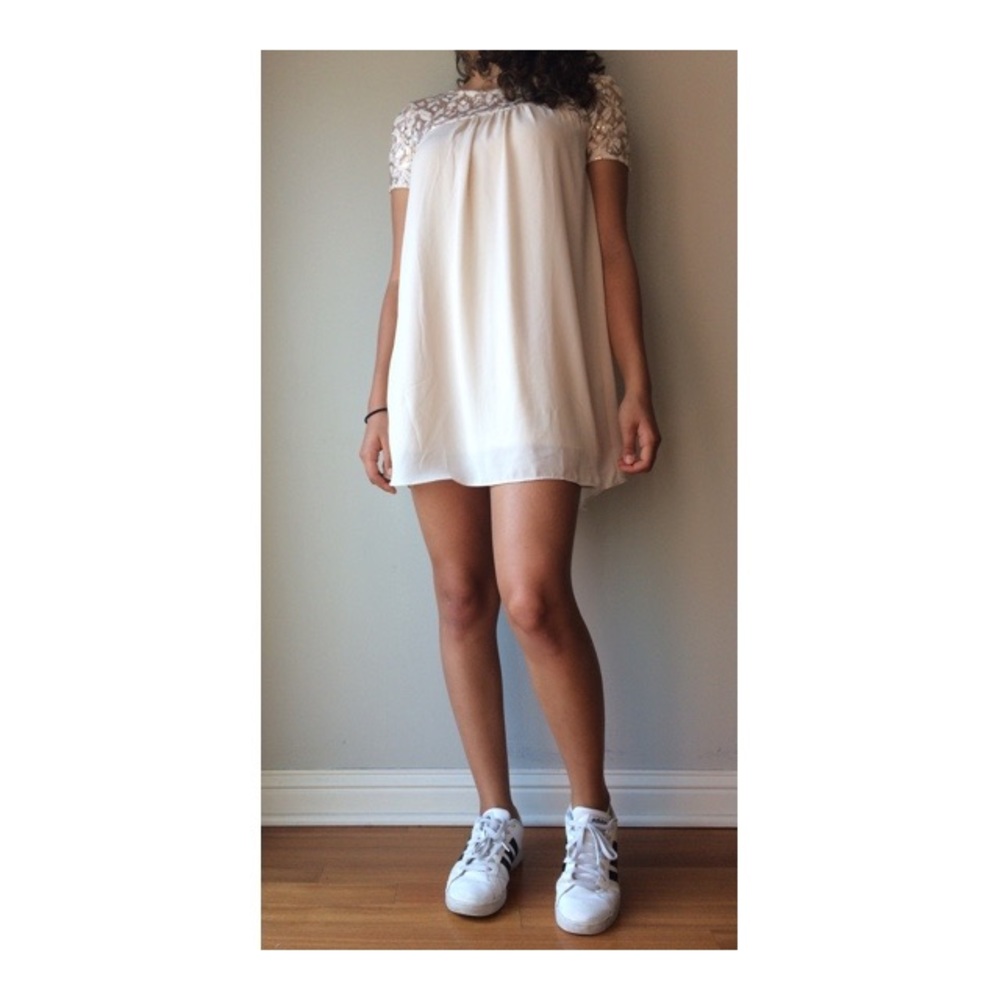 WORN ONCE FOREVER 21 gold dress size S