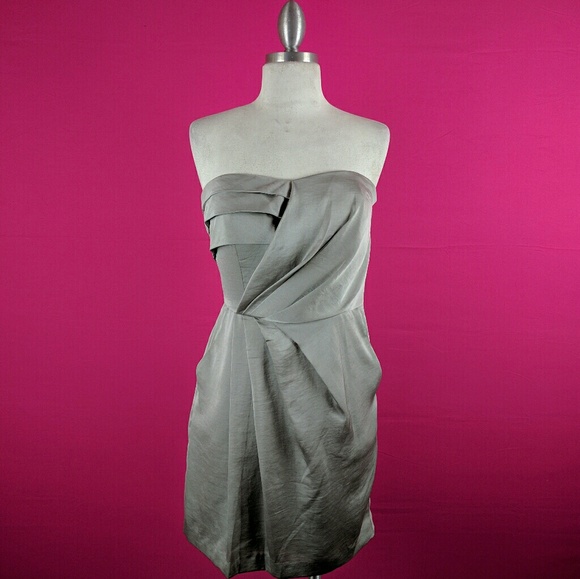 @ BCBGeneration sz 4 Starpless Grey Dress Cocktail - Picture 5 of 5