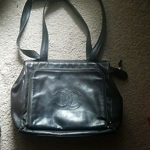 Chanel 13 Inch Black Tote Bag