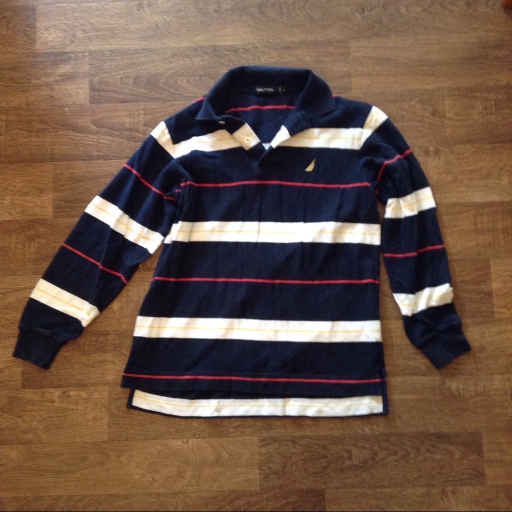 Striped Long Sleeve Nautica Shirt