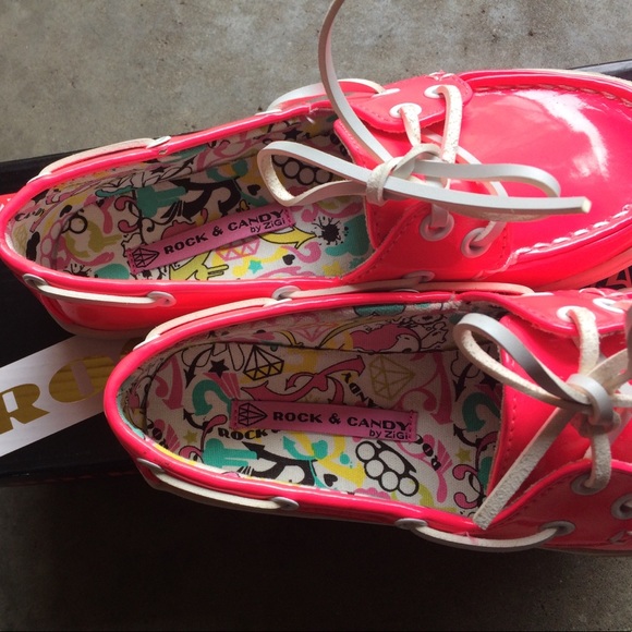 ROCK & CANDY by ZIGI Soho Neon boat shoes - Picture 3 of 5