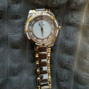 Bulova women's watch with diamond accent