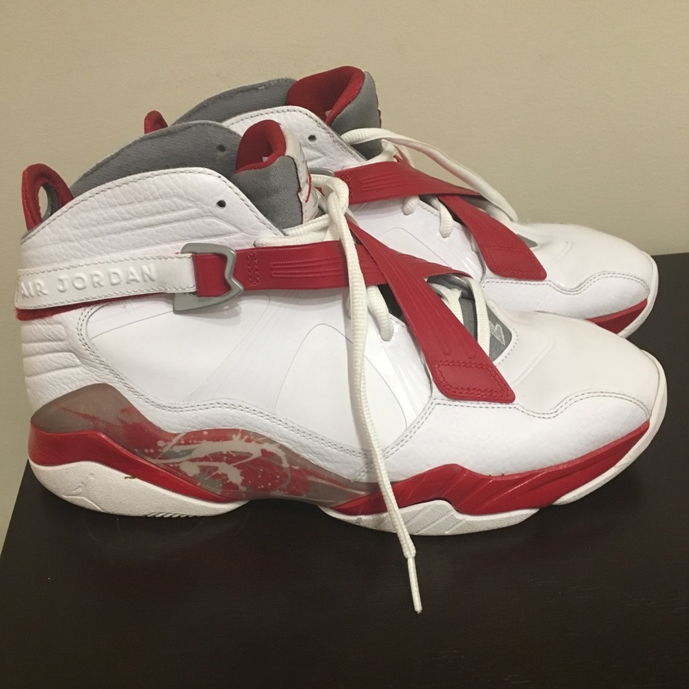 Air Jordan 8.0 White/Red Stealth
