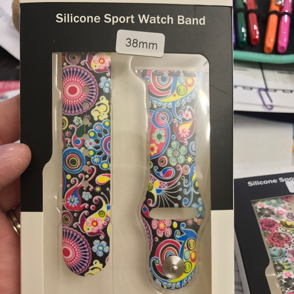 NEW Apple Watch 38mm Silicone Band