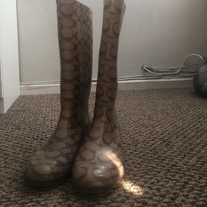 Coach rain boots