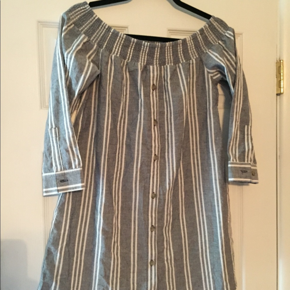 gla inc striped dress