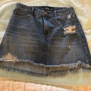 Hollister denim skirt